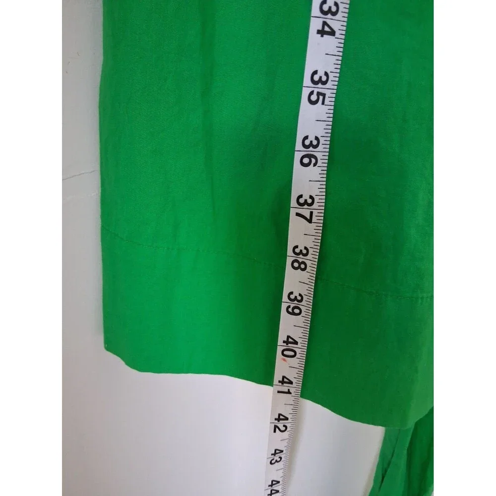 J. by J. Crew Sleeveless Wrap-top Pleaded dress In Kelly Green Front Tie Size 2